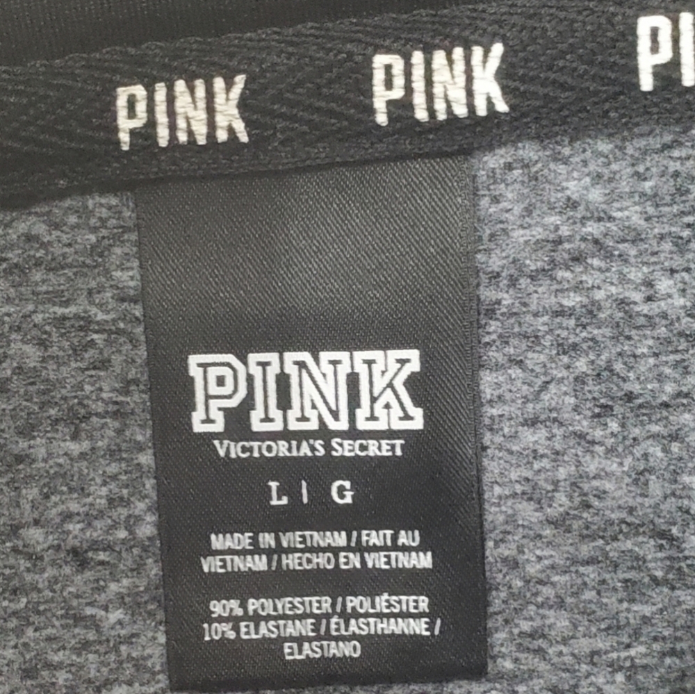 Pink victoria's 1/4 zip Heather pullover track jacket - Picture 3 of 4